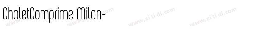 ChaletComprime Milan字体转换